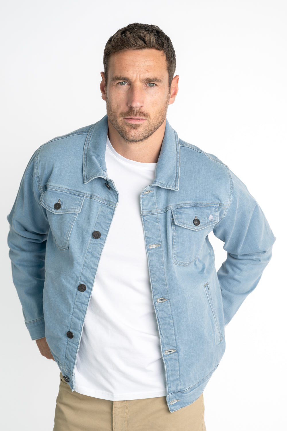 Ice Blue Denim Jacket