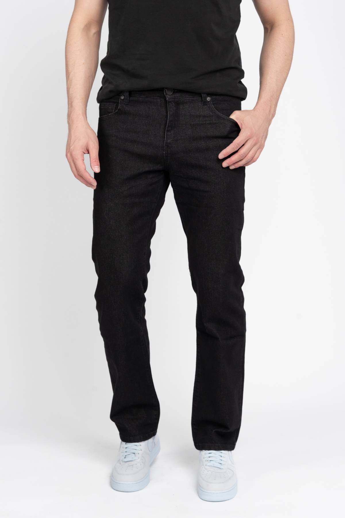 High Roller Fit Black Denim