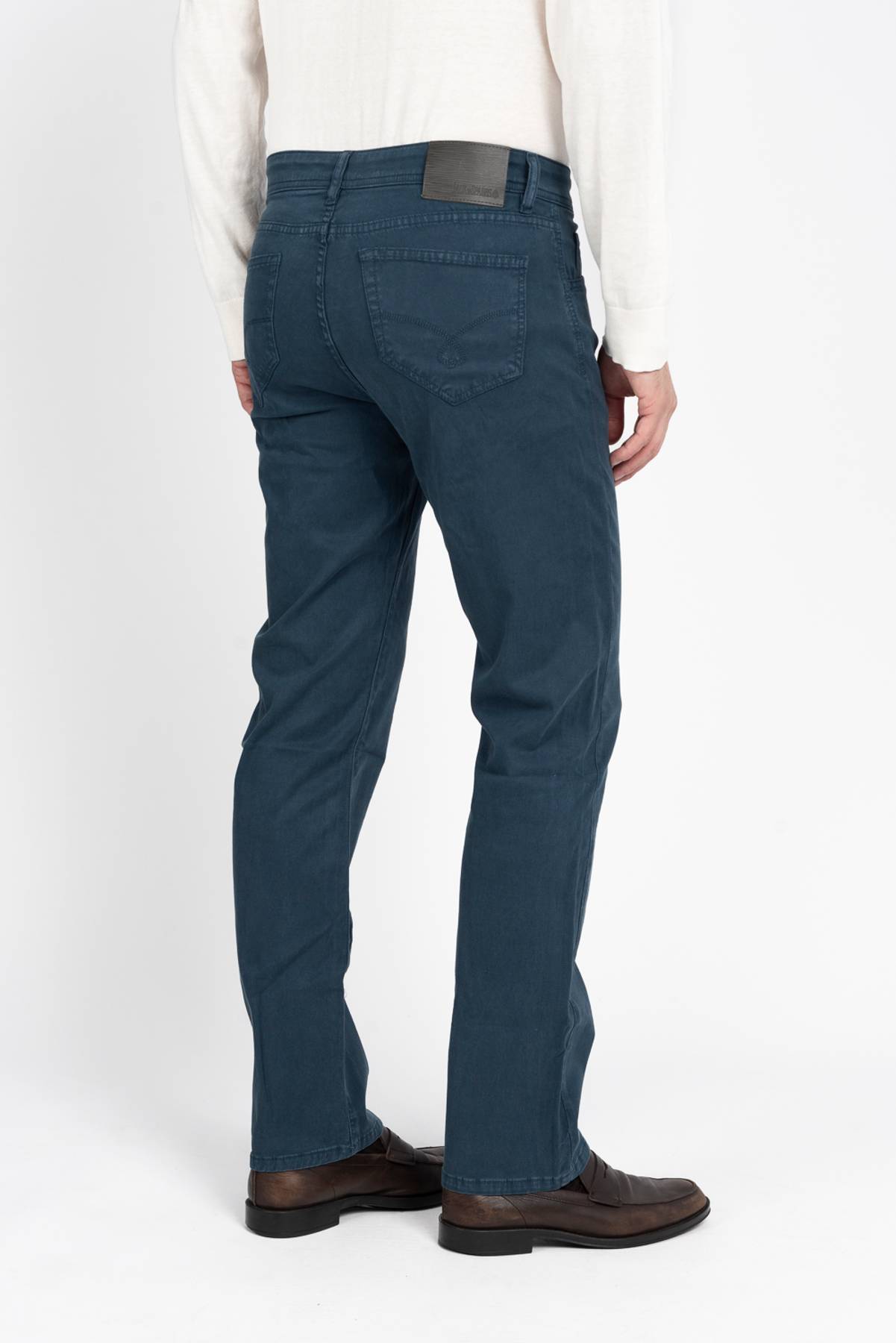 Jack Fit Brushed Blue Denim Sateen