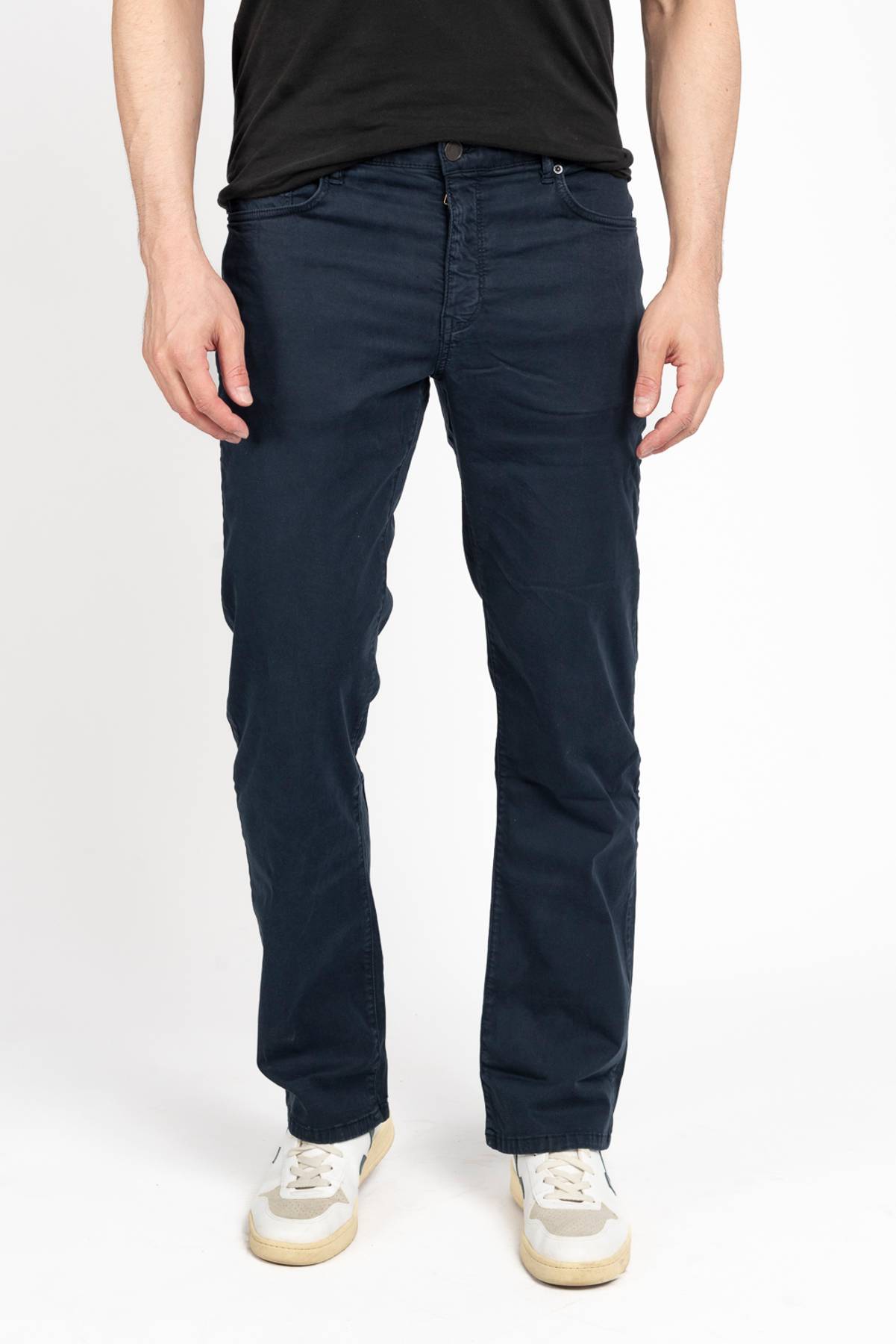 High Roller Navy Sateen