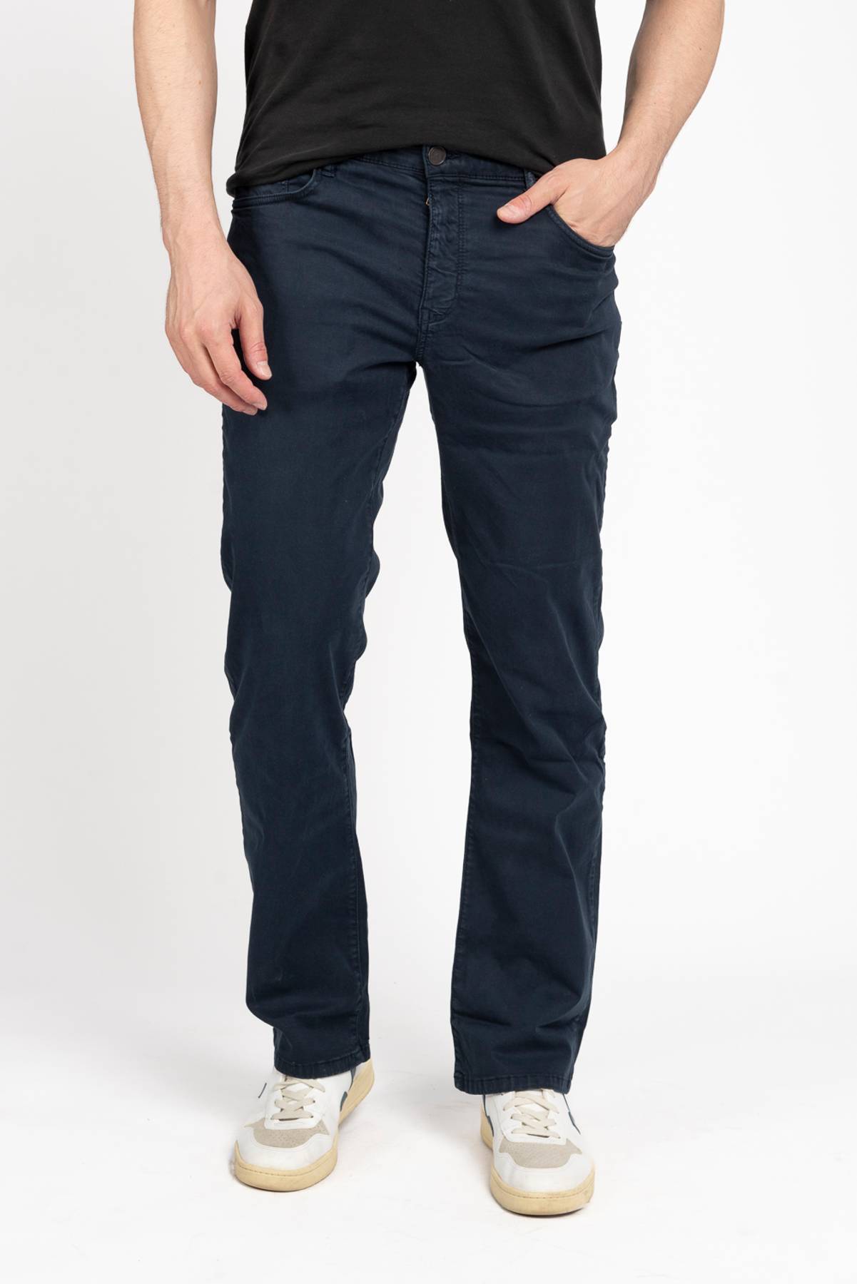 High Roller Navy Sateen