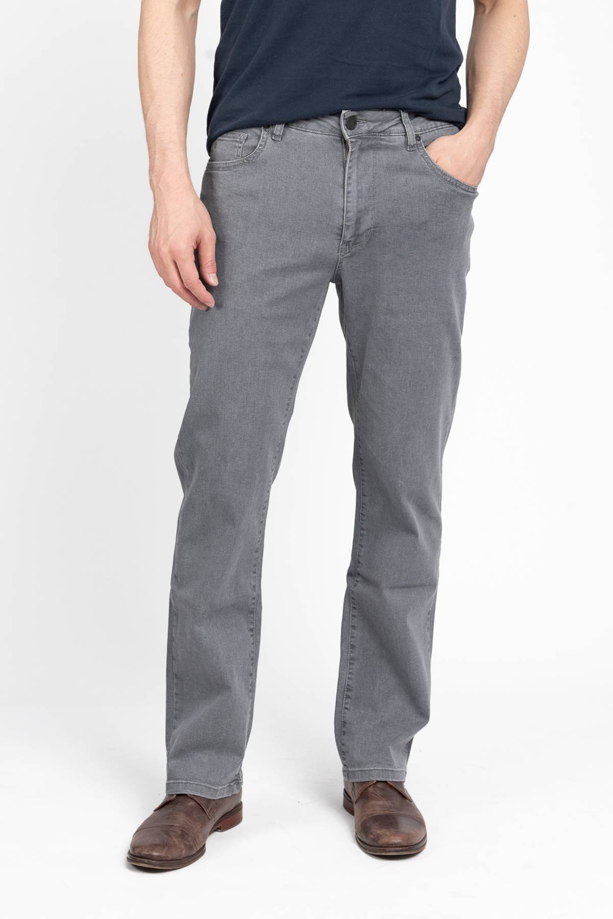 High Roller Fit Grey Denim