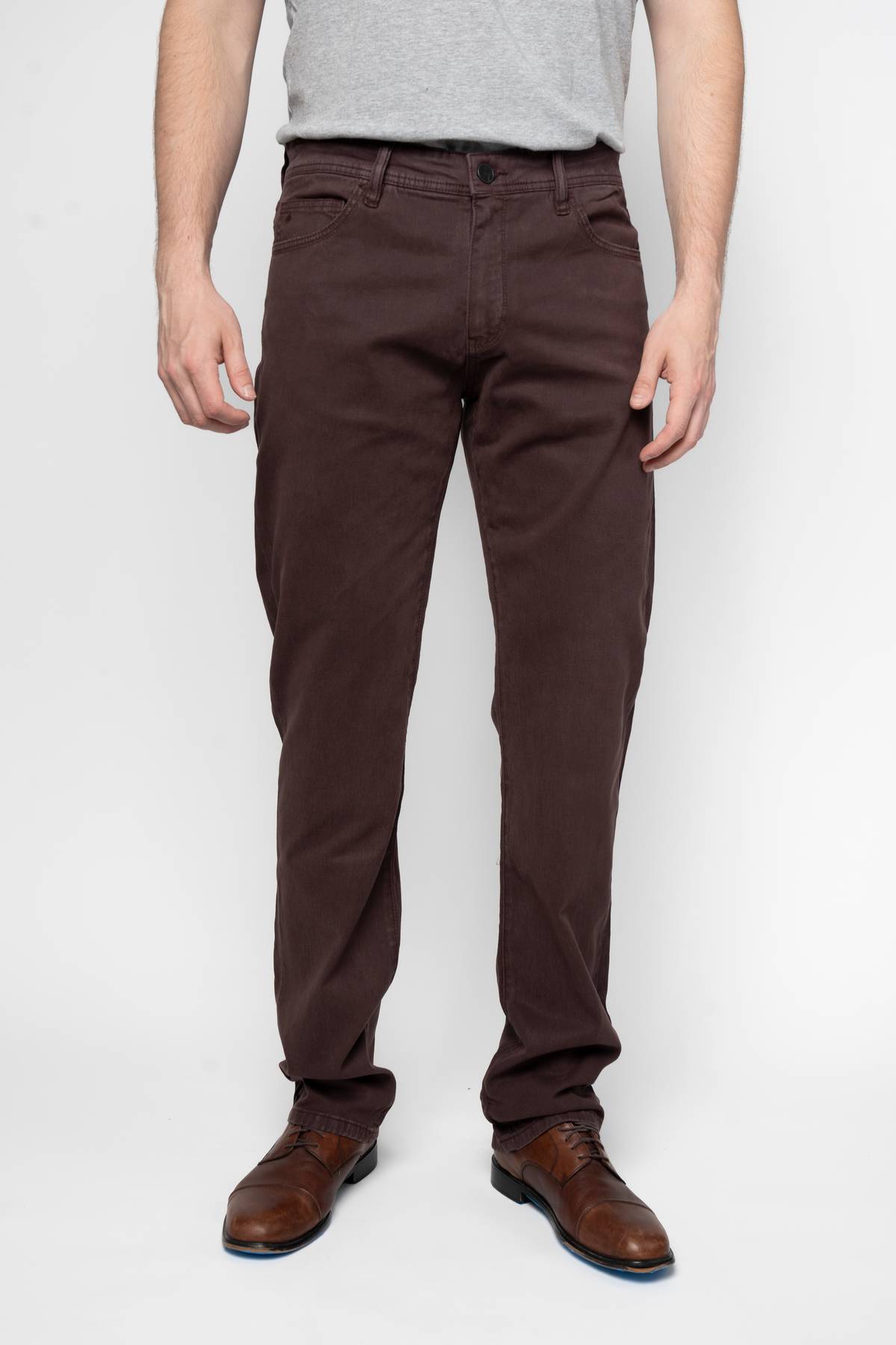 Jack Fit Brushed Burgundy Sateen