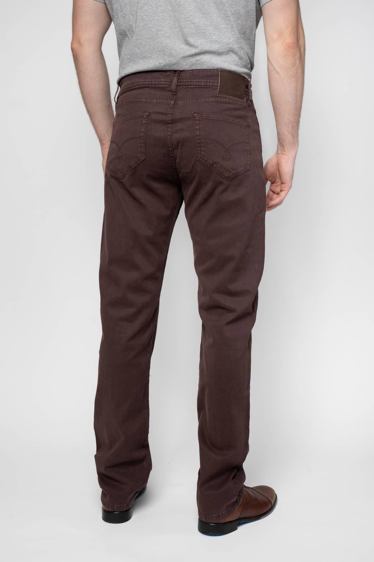 Jack Fit Brushed Burgundy Sateen