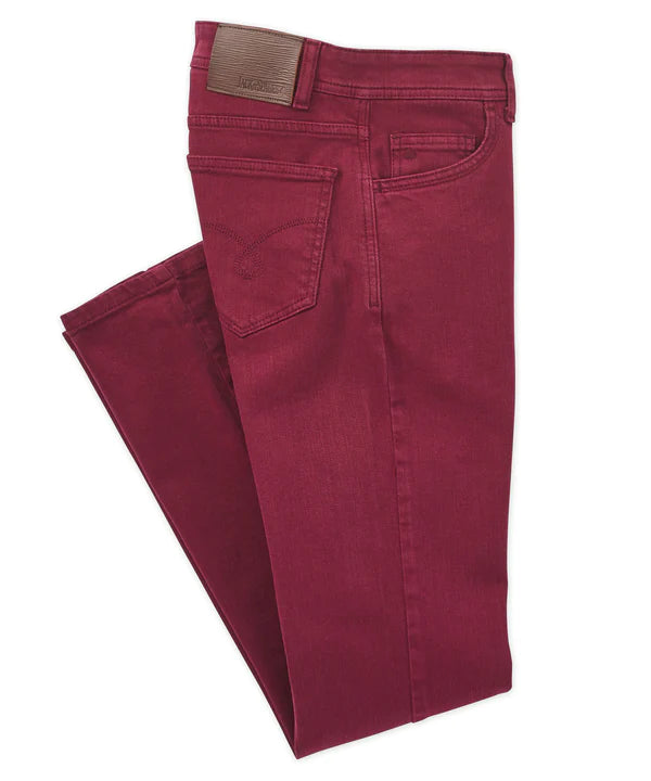 Jack Fit Burgundy Twill